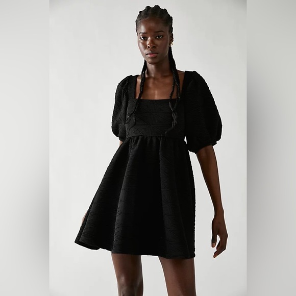 Violet Puff Sleeve Mini Dress (XS) NWT - Picture 9 of 12